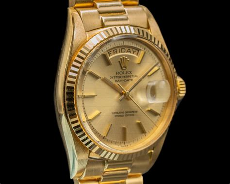 pre-owned rolex oyster perpetual day date 18k yellow gold|Rolex Oyster Perpetual datejust price.